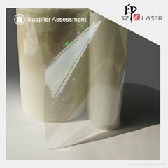 Hologram plastic aluminum metalized film 
