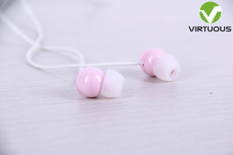 Five color mp3 in ear earphones high quality earphones 2