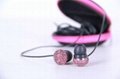 Elegant  mp3 earphones diamond bling earphone 3