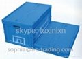 plastic folding carton or box or crate