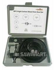 8pcs high carbon steell hole saw set