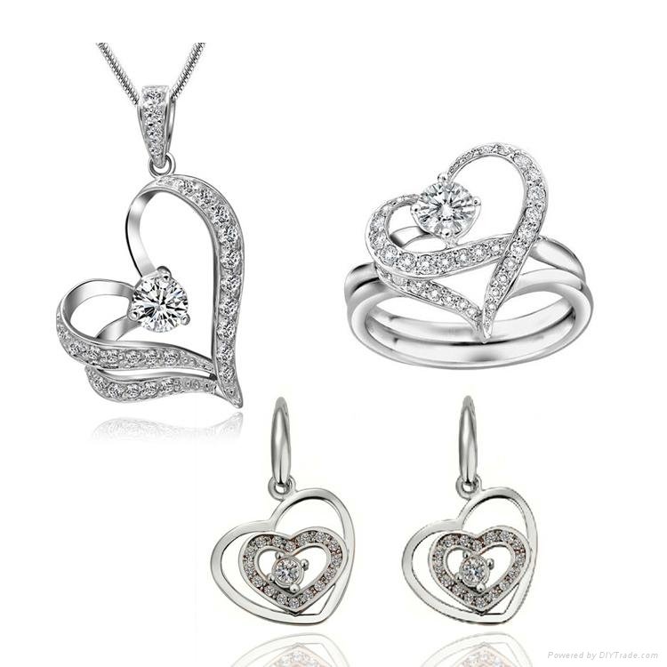 2014 qingdao new design necklace earring set fashion jewelery sets 2