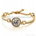 Fashion gold plating zircon diamond bracelets 1