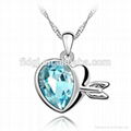 qingdao White gemstone rock crystal clear quartz earring jewelry