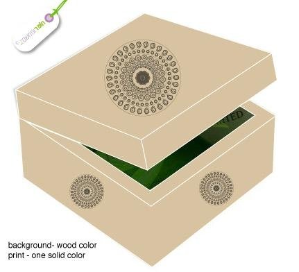 wooden jewelry gift packing box 2