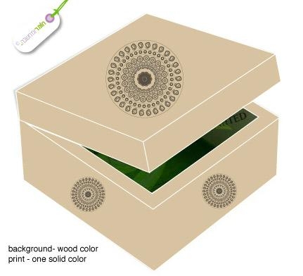 wooden jewelry gift packing box 2