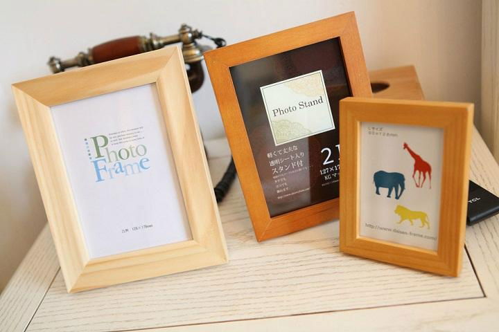 white and black Wooden Shadow Boxes Photo Picture Frame Boxes on wall 5