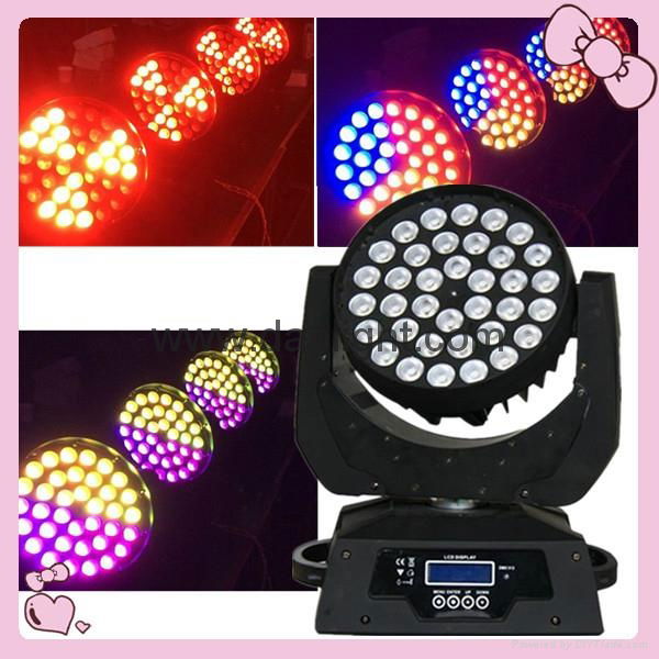 washing lights 36x10w led wash movers light with zoom 3