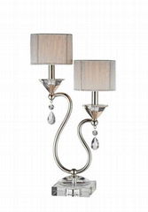 Two light Crystal table lamp