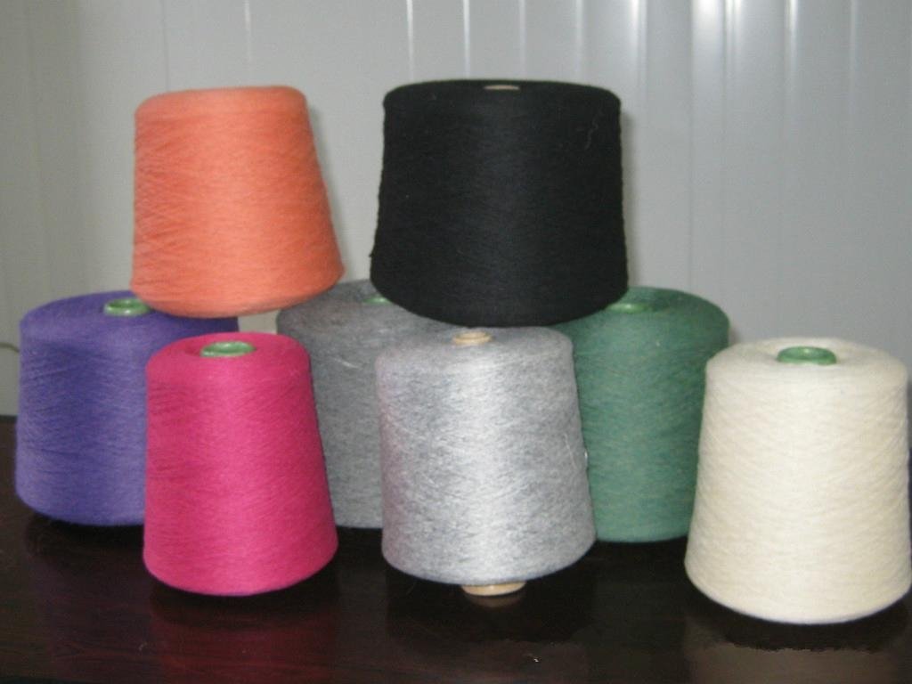 wool and modacrylic blended yarn 2