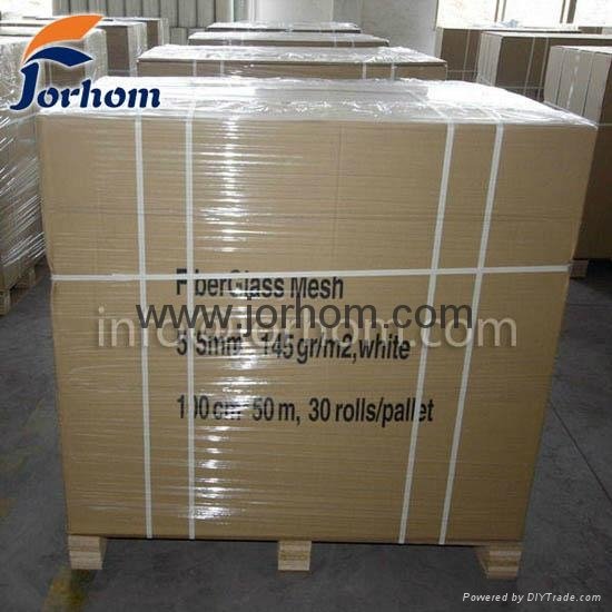 Jorhom 4x4 mm 145GSM Fiberglass Mesh Fabric For Construction 4