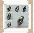 2014 New arrival ceramic inlay ring