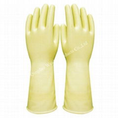 Industrial rubber gloves