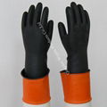 two colors industrial safety gloves