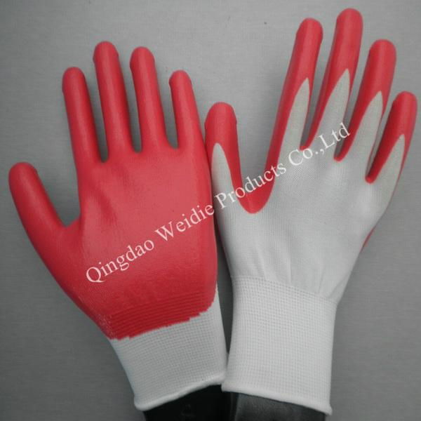 Nitrile dippe working glove with CE certification 3