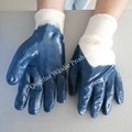 Industrial nitrile dipped working glove  1