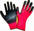 Nitrile dippe working glove with CE