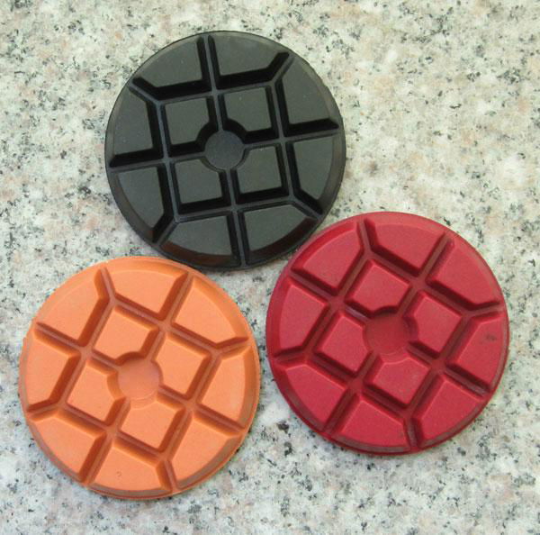 Diamond floor polishing pads