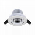 3 inch 7W gimbal anti-glare led recessed lighting luminaire retrofit 