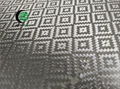 Patterned carbon fiber fabric