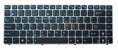 Laptop keyboard for Asus UL30 US black 