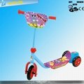 kids mini three wheels scooter with bubble machine