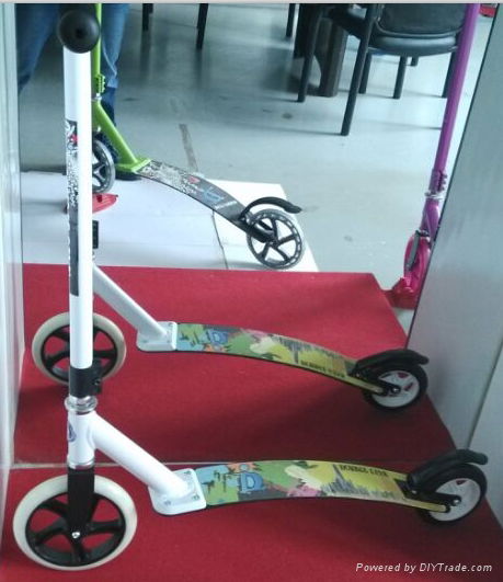 DOUBLE LINK 145mm big wheel adult dirt scooter for sale