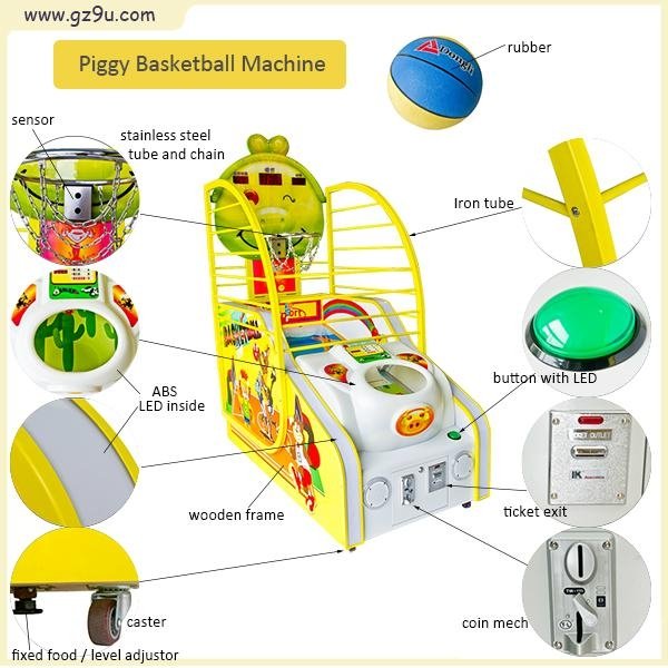 Coin-op Game Kids Arcade Machines Basketball Game Machine 3
