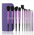 Professional makeup brush for cosmetic artist  for 11 psc