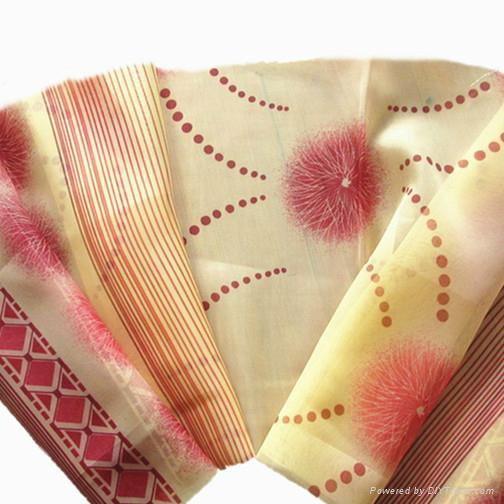 woven fabric Print voile textile fabric with curtain 2