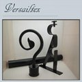Versailtex decoration curtain rods, black painting curtain pipes  5