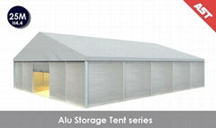 Aluminum storage tents