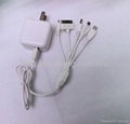 mobile phone charger  with 1-in-5 charger cable 1