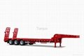 Concave heart low bed semitrailer