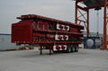 13m  Three axles flat beam fence trailer