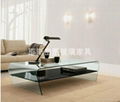 High quality glass tea table