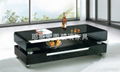 Black hot bend glass coffee table E-329#