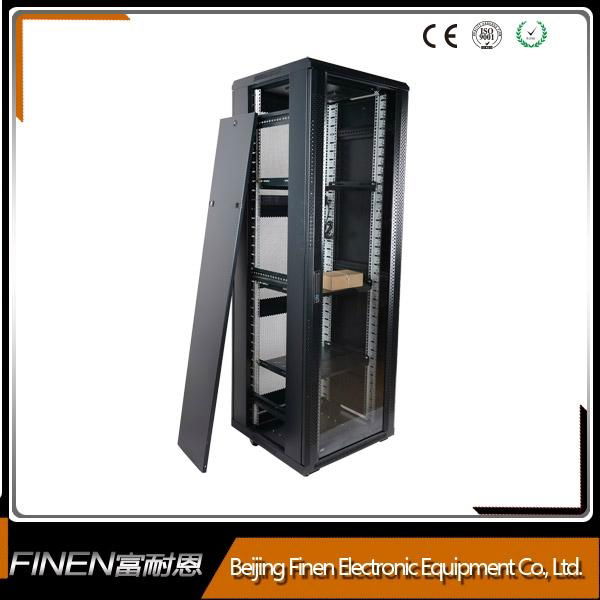 Glass front door network rack cabinet enclosure 42u 2