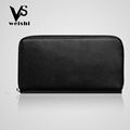 100%genuine leather hasp %zipper long men’s wallet casual checkbook holder  3