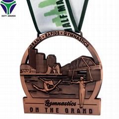 Low Prices Custom Graphic Design 3D Gymnastics Medal