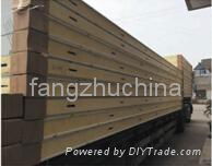 Polyurethane cold storage panel with salinized steel plate