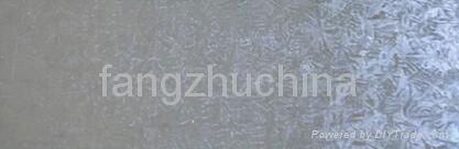 Polyurethane cold storage panel with embossed aluminum plate
