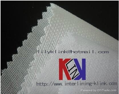 Resin Finsh Woven Polyester Coated Lining