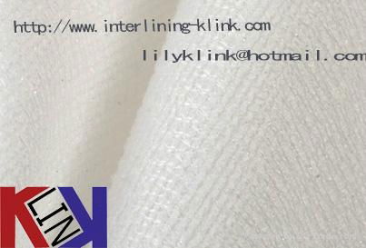 Polyester viscose knitted fusible interlining