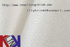 Polyester viscose knitted fusible interlining