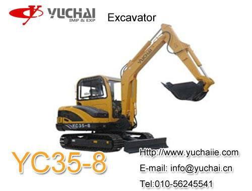 Excavator:yuchai YC35-8 3.5 ton excavator