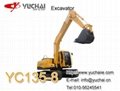 yuchai YC135-8 13.5 ton excavator.