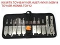Auto 2 in1 decoder and lock picks asian models 10pcs of one pack lock pick  4