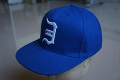 3D embroidery flat peak snapback cap