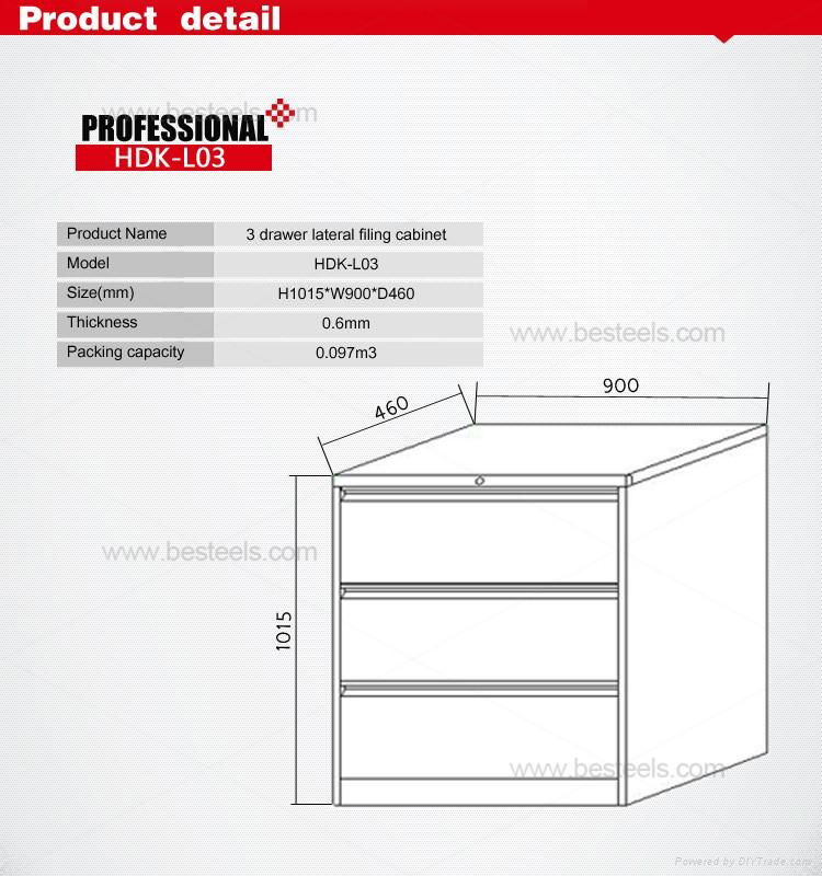 Professional 2-4 drawer cheap KD colorful filing cabinet storage steel cabinet 2